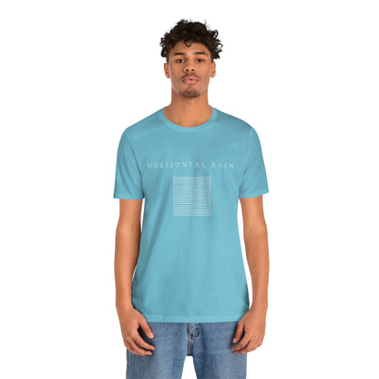 Horizontal Rain, Unisex Jersey Short Sleeve Tee