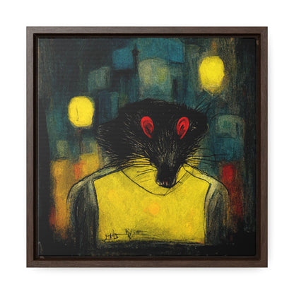 Urban Rat, Valentinii, Gallery Canvas Wraps, Square Frame