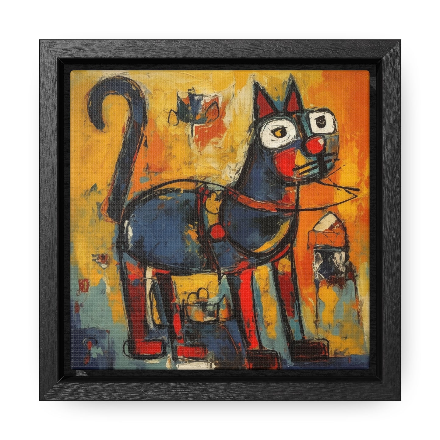 Cat 98, Gallery Canvas Wraps, Square Frame