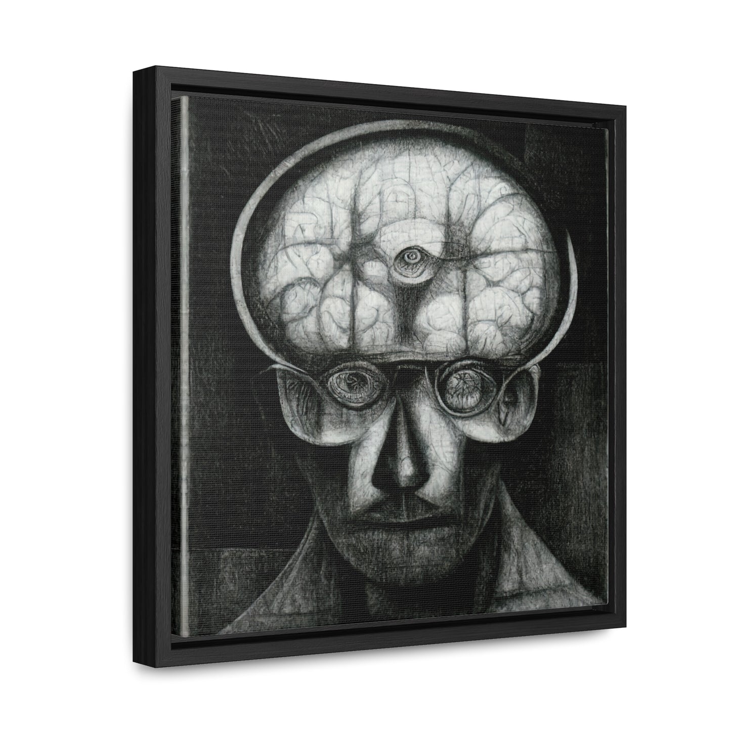 Brain 52, Valentinii, Gallery Canvas Wraps, Square Frame