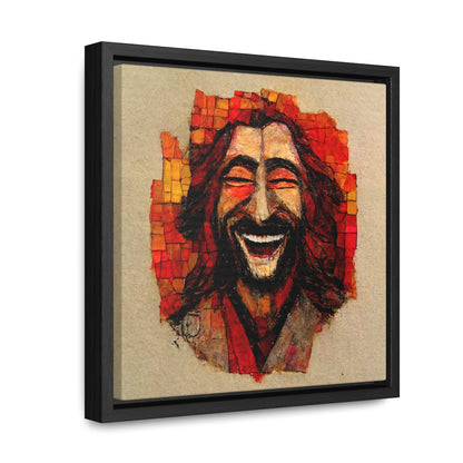 Jesus smiling 6, Valentinii, Gallery Canvas Wraps, Square Frame