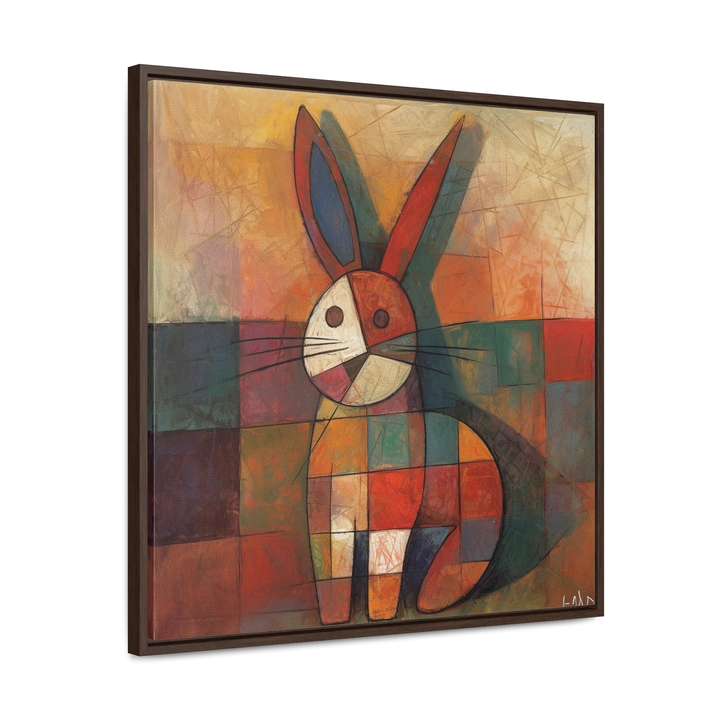 Rabbit 25, Gallery Canvas Wraps, Square Frame