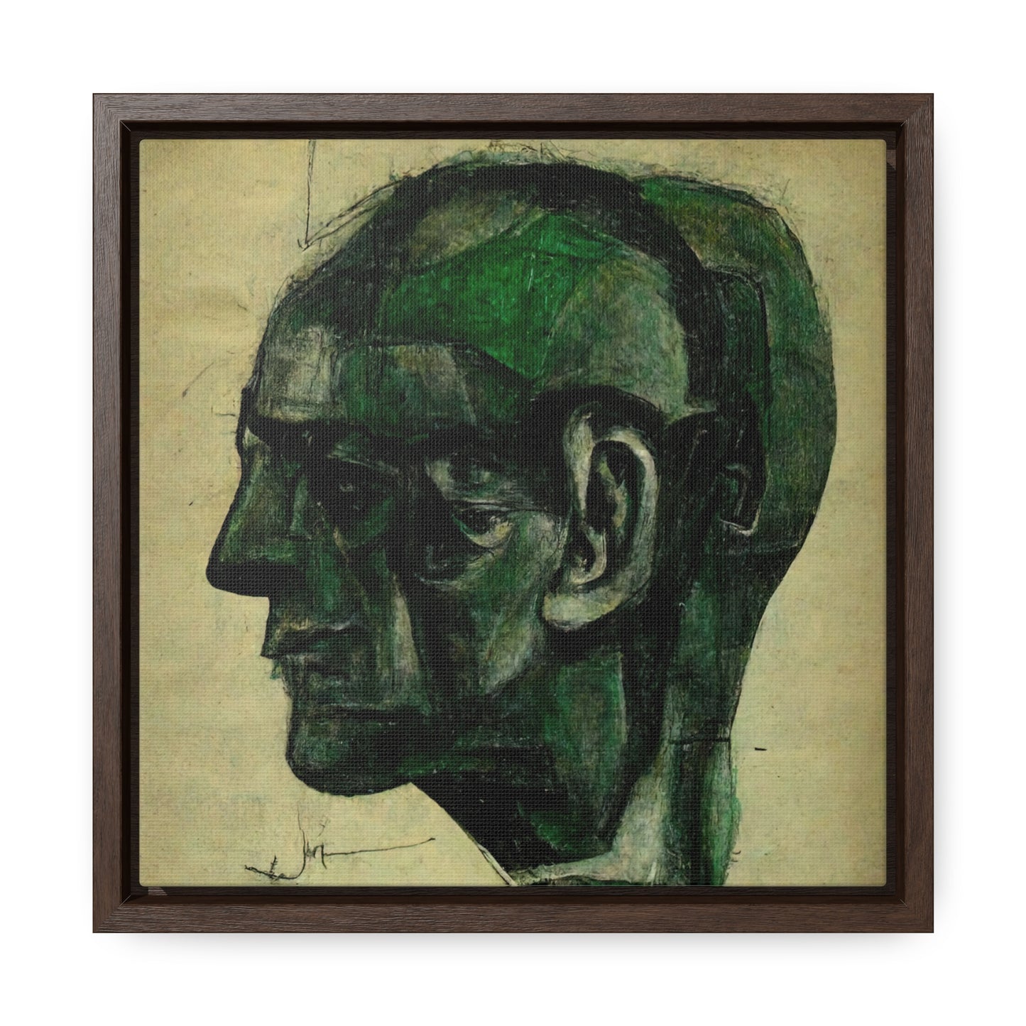 Heads 7, Valentinii, Gallery Canvas Wraps, Square Frame