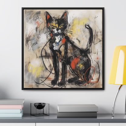 Cat 57, Gallery Canvas Wraps, Square Frame