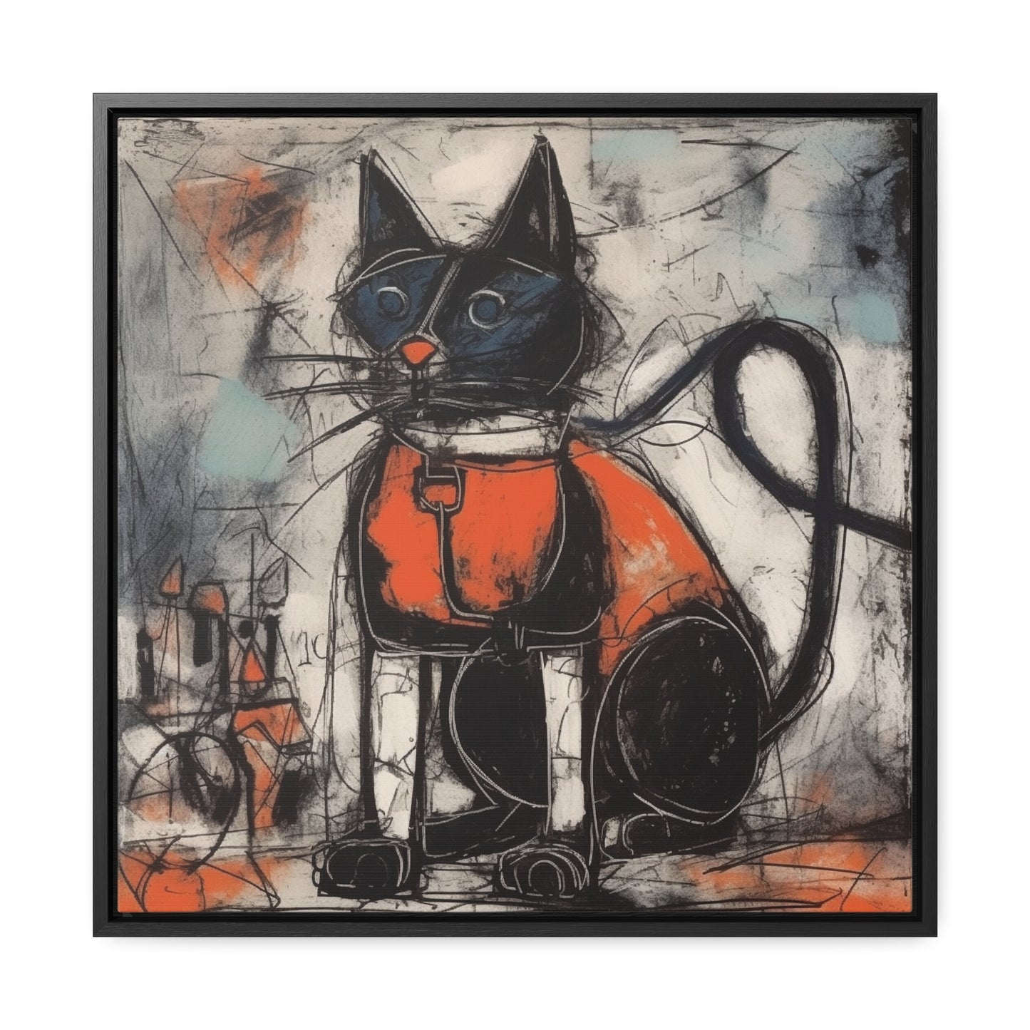 Cat 35, Gallery Canvas Wraps, Square Frame