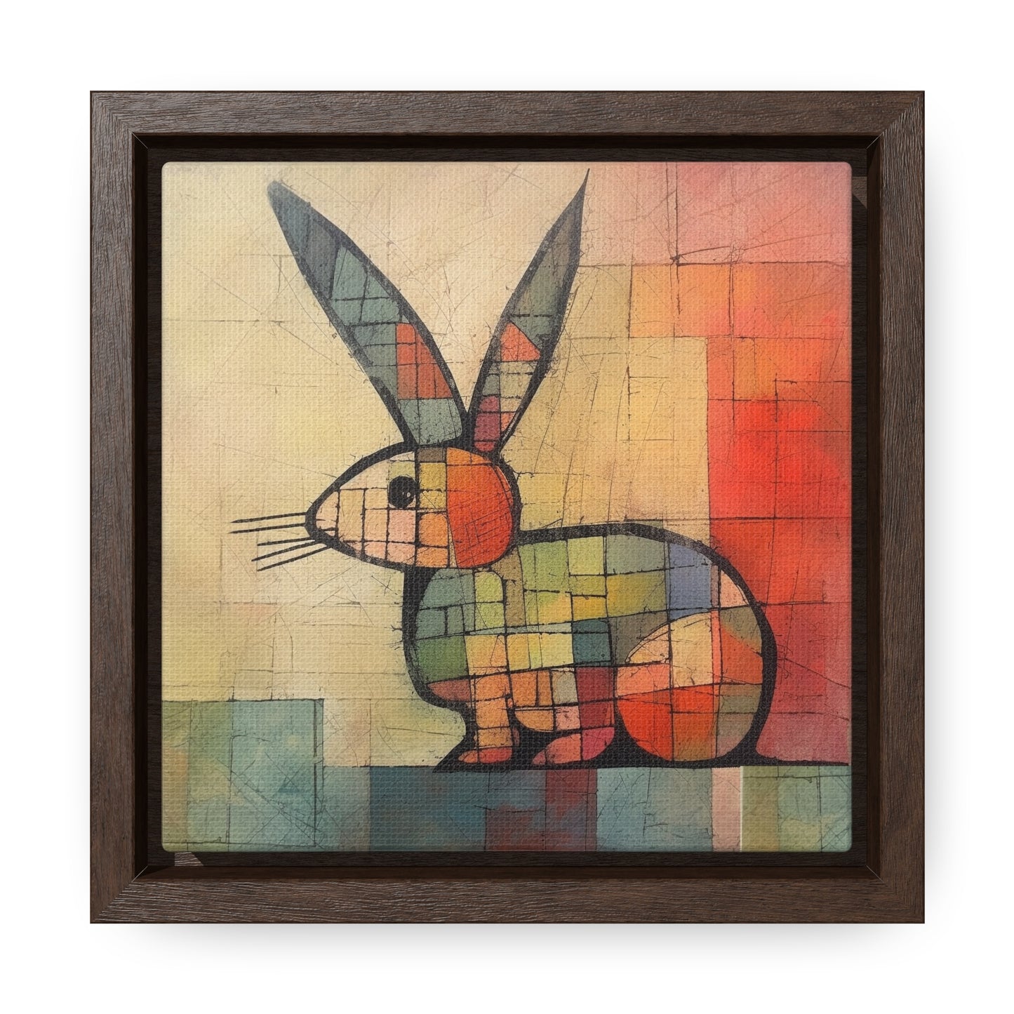 Rabbit 27, Gallery Canvas Wraps, Square Frame