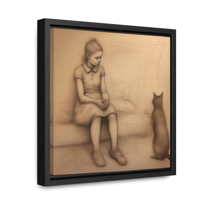 People , Gallery Canvas Wraps, Square Frame