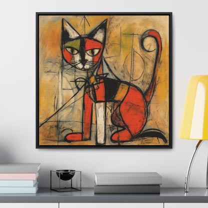 Cat 52, Gallery Canvas Wraps, Square Frame