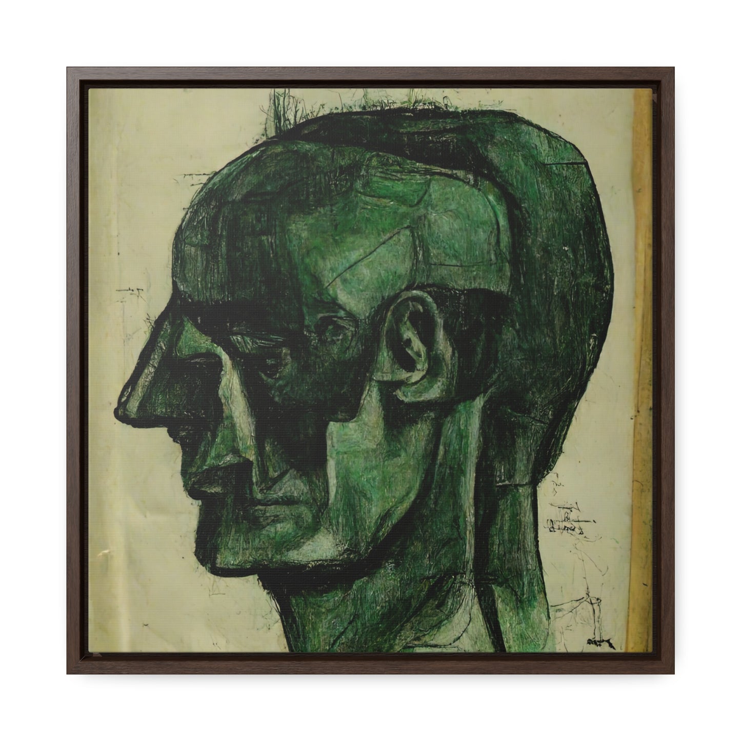 Heads 3, Valentinii, Gallery Canvas Wraps, Square Frame