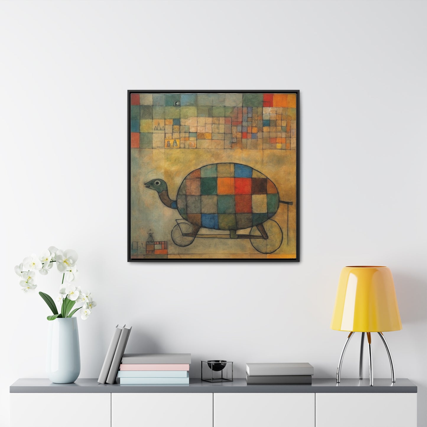 Turtle 12, Gallery Canvas Wraps, Square Frame