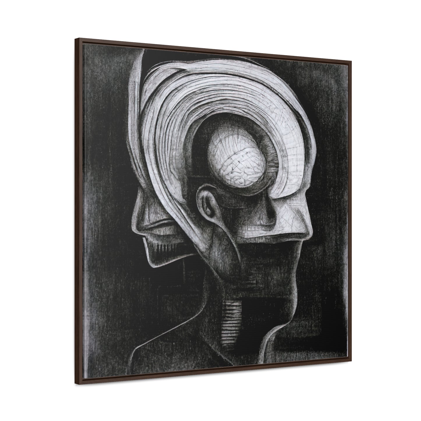 Brain 41, Valentinii, Gallery Canvas Wraps, Square Frame