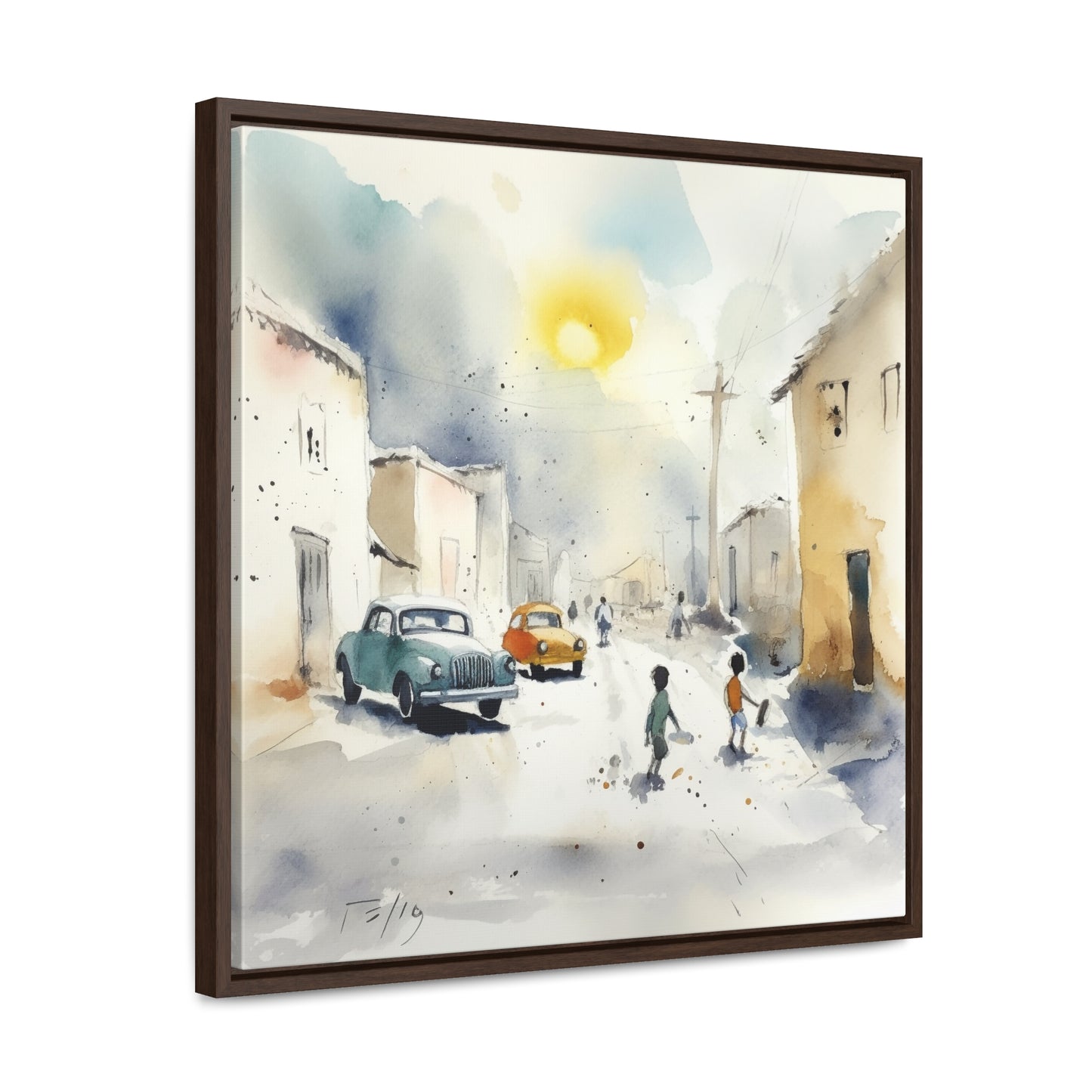 Childhood 5, Gallery Canvas Wraps, Square Frame