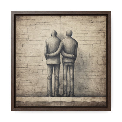The Courage of Vulnerability 10, Valentinii, Gallery Canvas Wraps, Square Frame