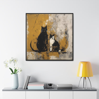 Cat 12, Gallery Canvas Wraps, Square Frame