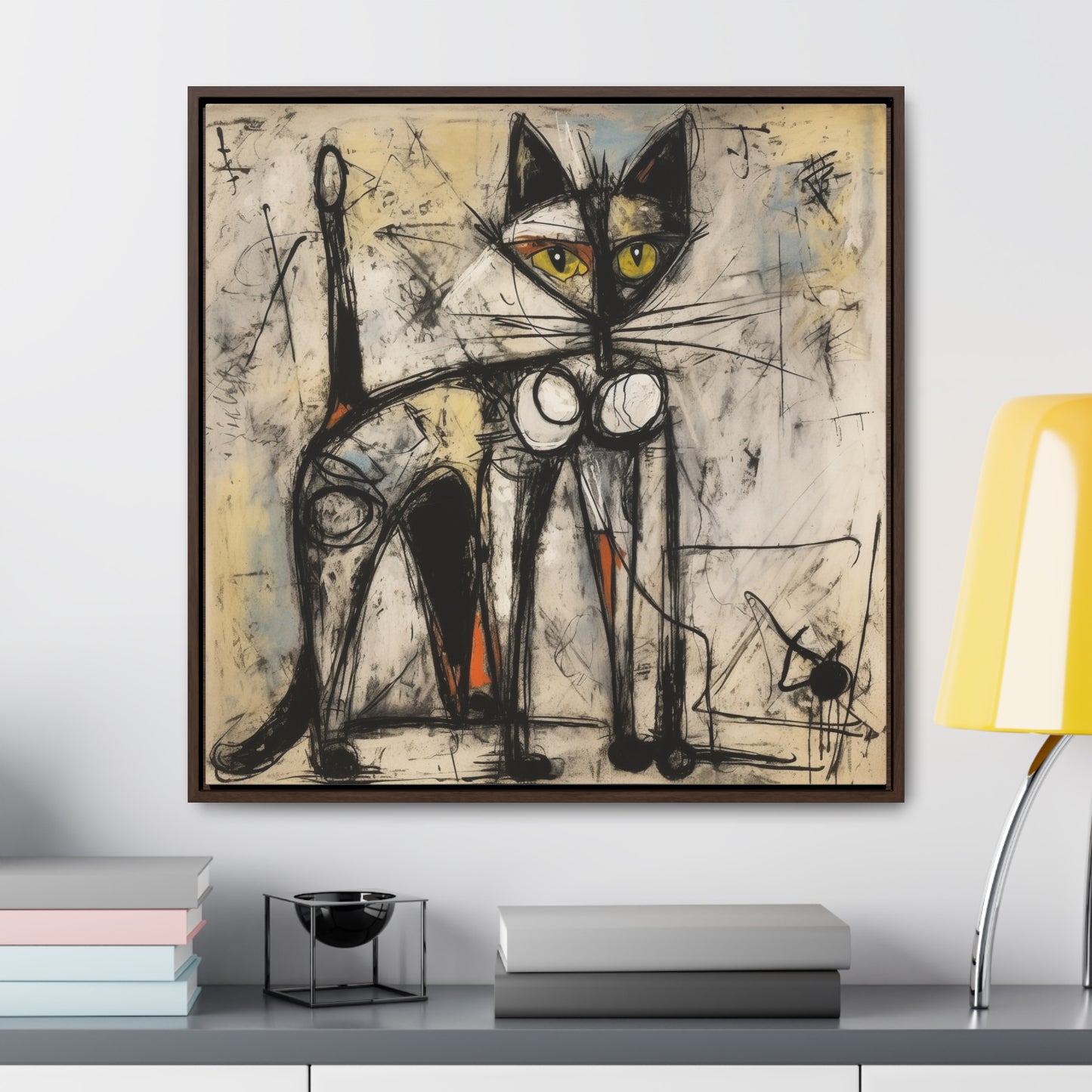 Cat 84, Gallery Canvas Wraps, Square Frame