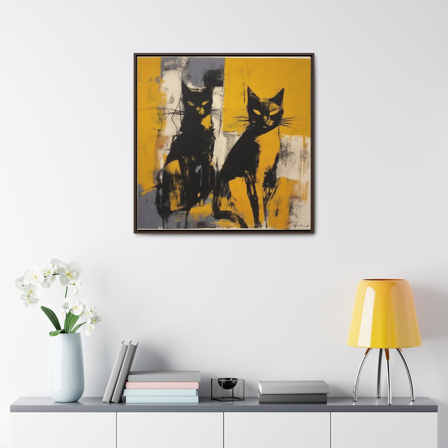 Cat 10, Gallery Canvas Wraps, Square Frame