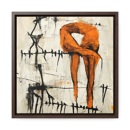 Feet and Drama, Valentinii, Gallery Canvas Wraps, Square Frame