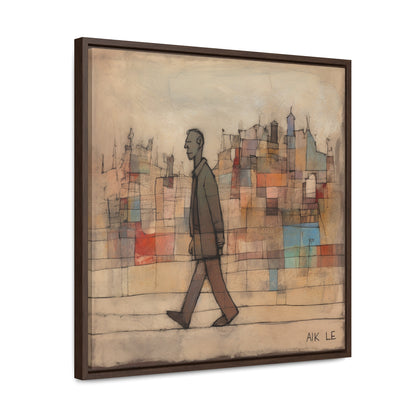 Sad Man 20, Valentinii, Gallery Canvas Wraps, Square Frame