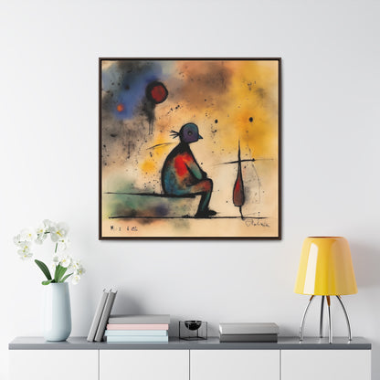 Sad Man 17, Valentinii, Gallery Canvas Wraps, Square Frame