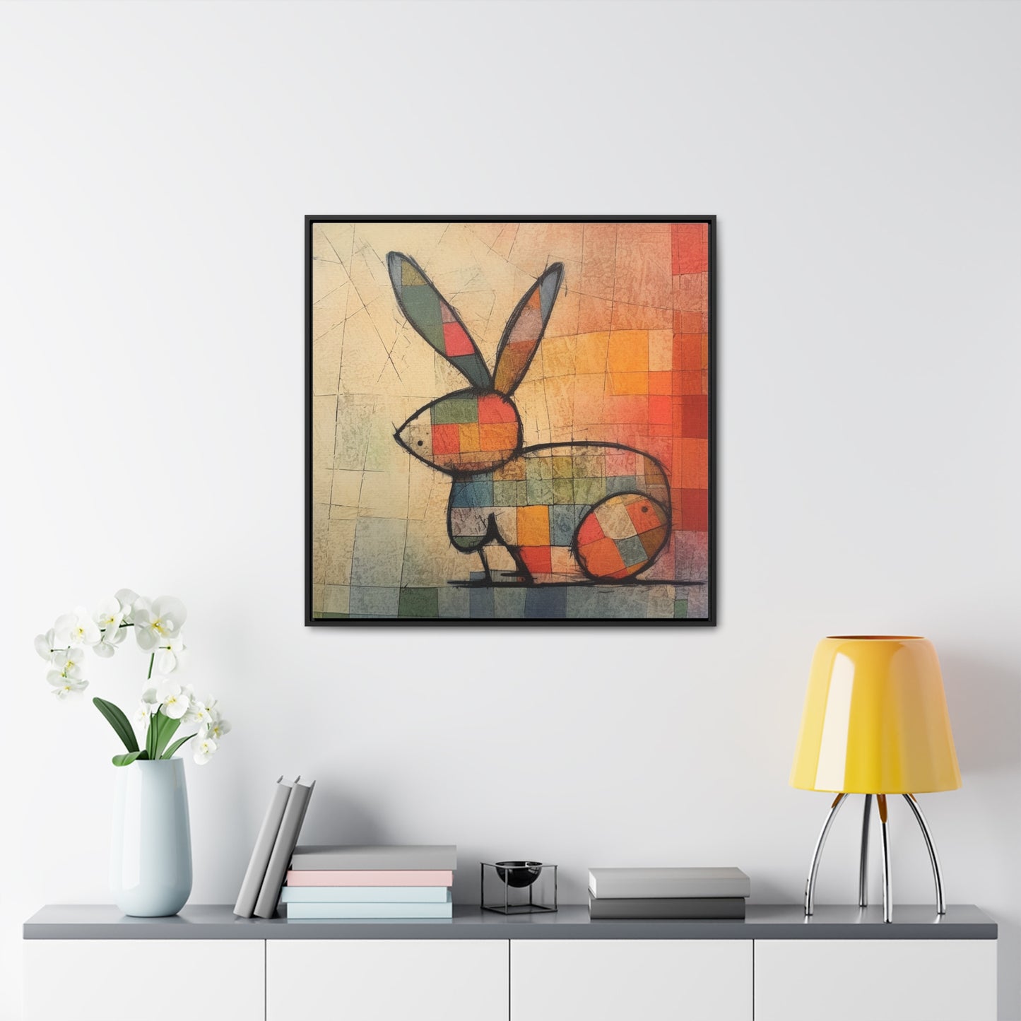 Rabbit 37, Gallery Canvas Wraps, Square Frame