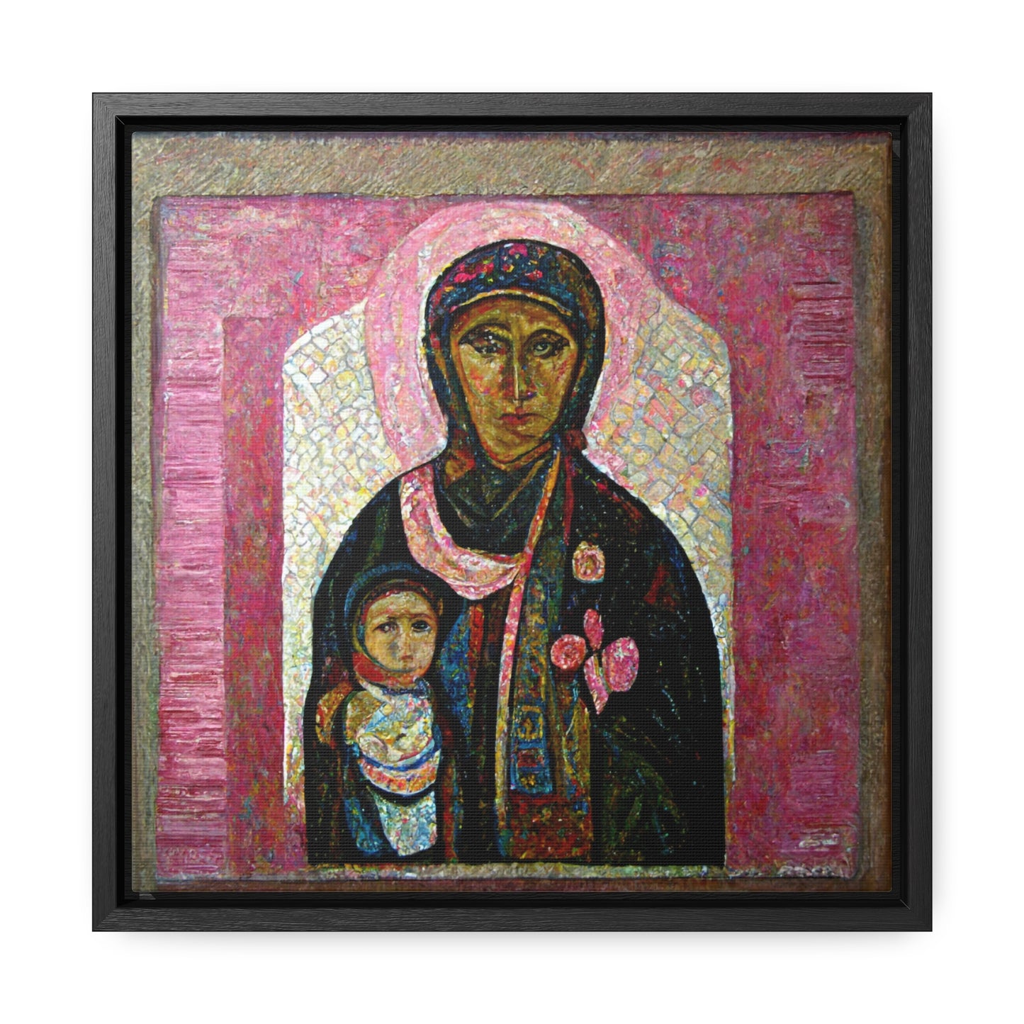 Mary and the Child 27, Valentinii, Gallery Canvas Wraps, Square Frame