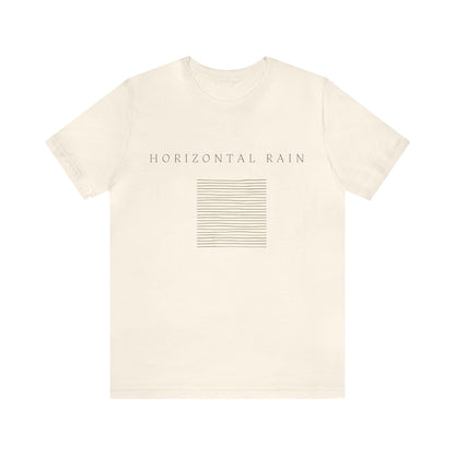 Horizontal Rain, Unisex Jersey Short Sleeve Tee