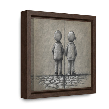 The Courage of Vulnerability 7, Valentinii, Gallery Canvas Wraps, Square Frame