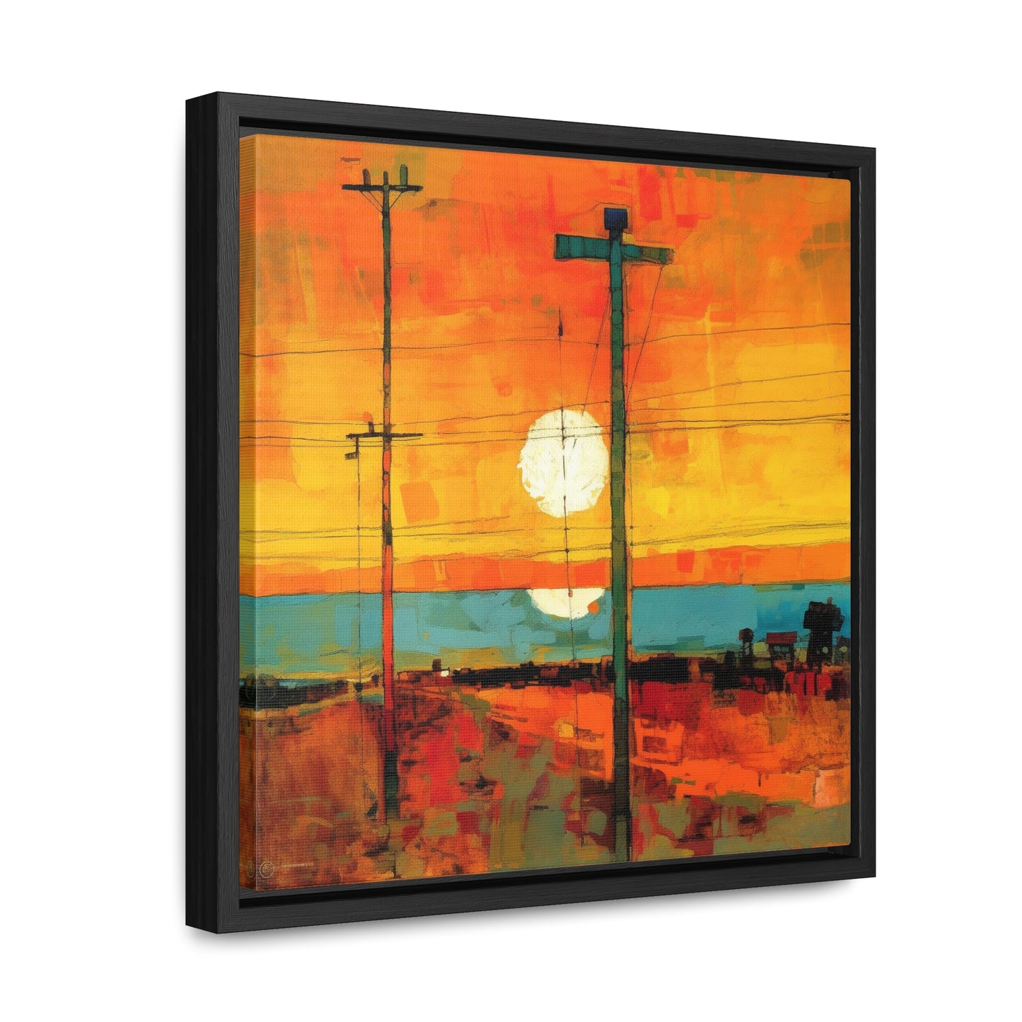 Land of the Sun 60, Valentinii, Gallery Canvas Wraps, Square Frame