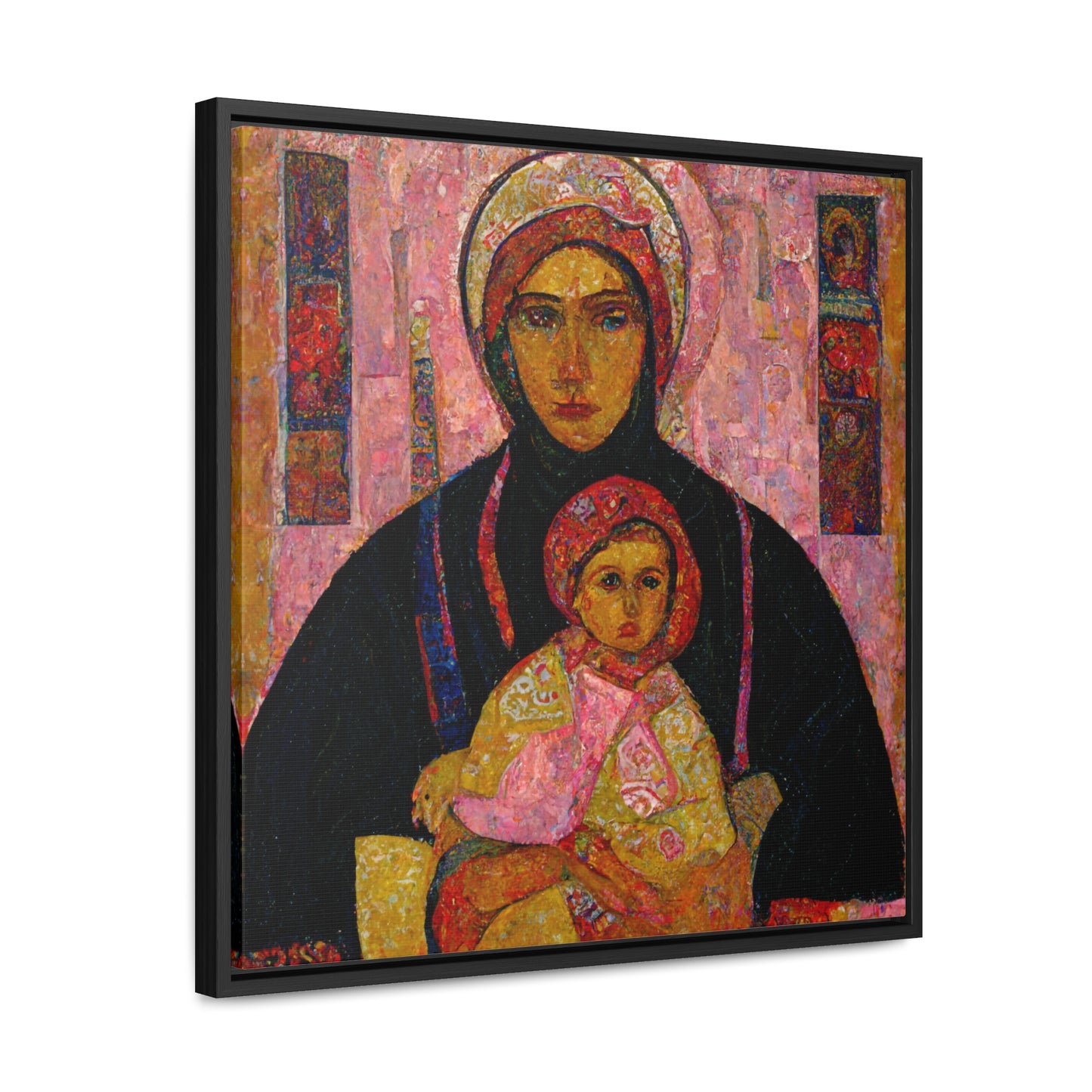 Mary and the Child 15, Valentinii, Gallery Canvas Wraps, Square Frame