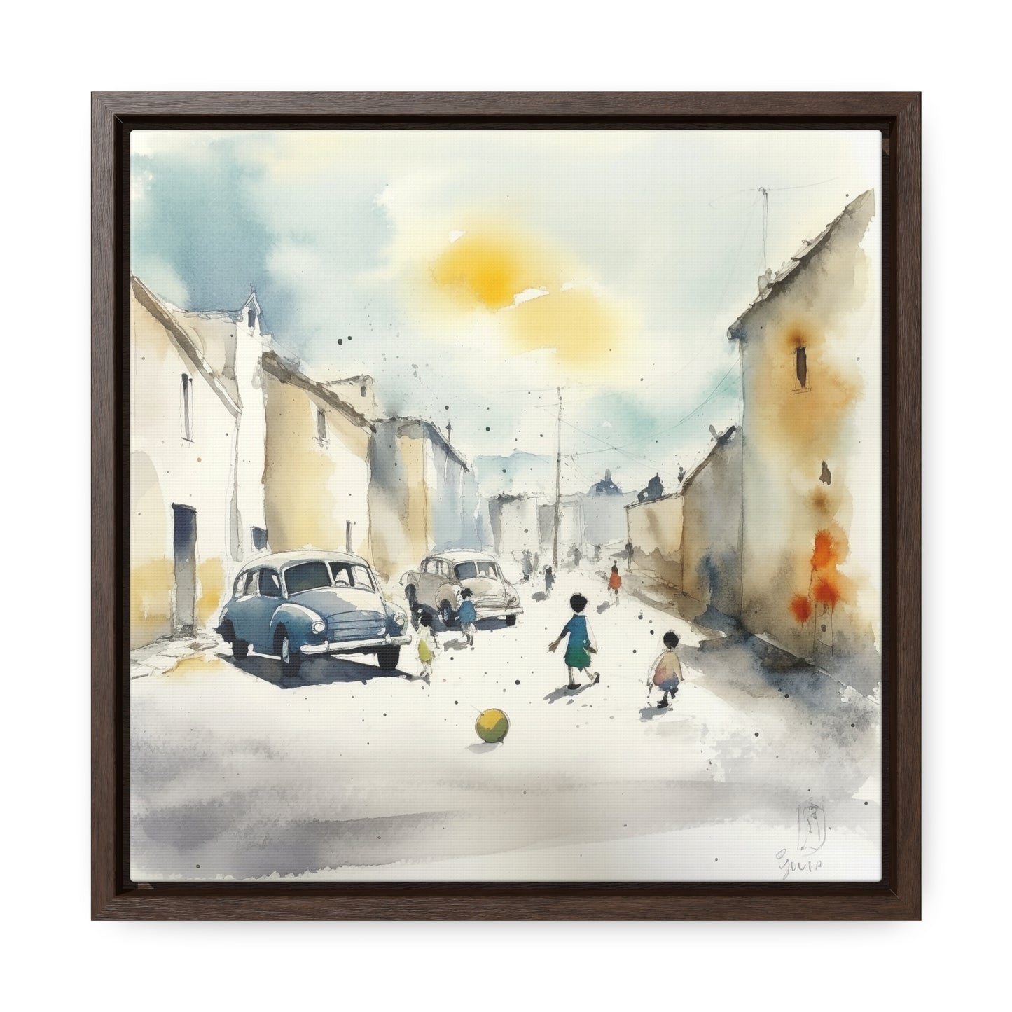 Childhood 14, Gallery Canvas Wraps, Square Frame