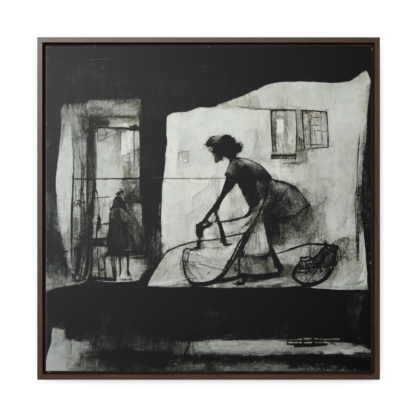 Domestic Memories 36, Valentinii, Gallery Canvas Wraps, Square Frame