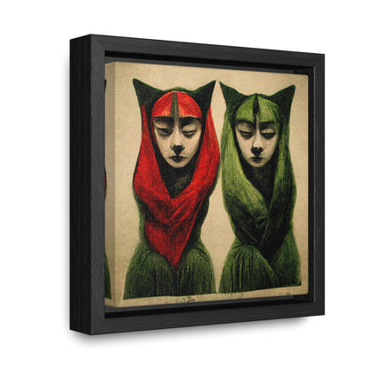 Cat Woman 5, Valentinii, Gallery Canvas Wraps, Square Frame