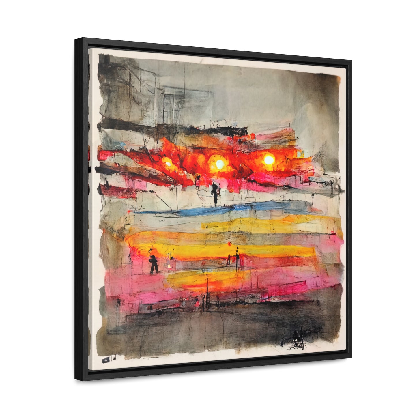 Land of the Sun 9, Valentinii, Gallery Canvas Wraps, Square Frame