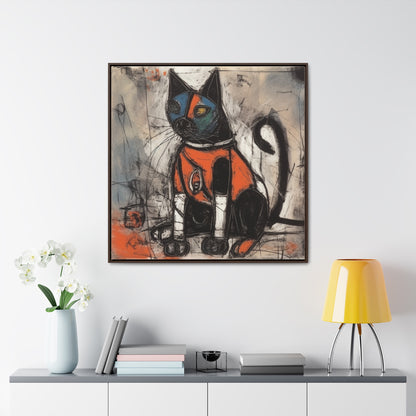 Cat 34, Gallery Canvas Wraps, Square Frame