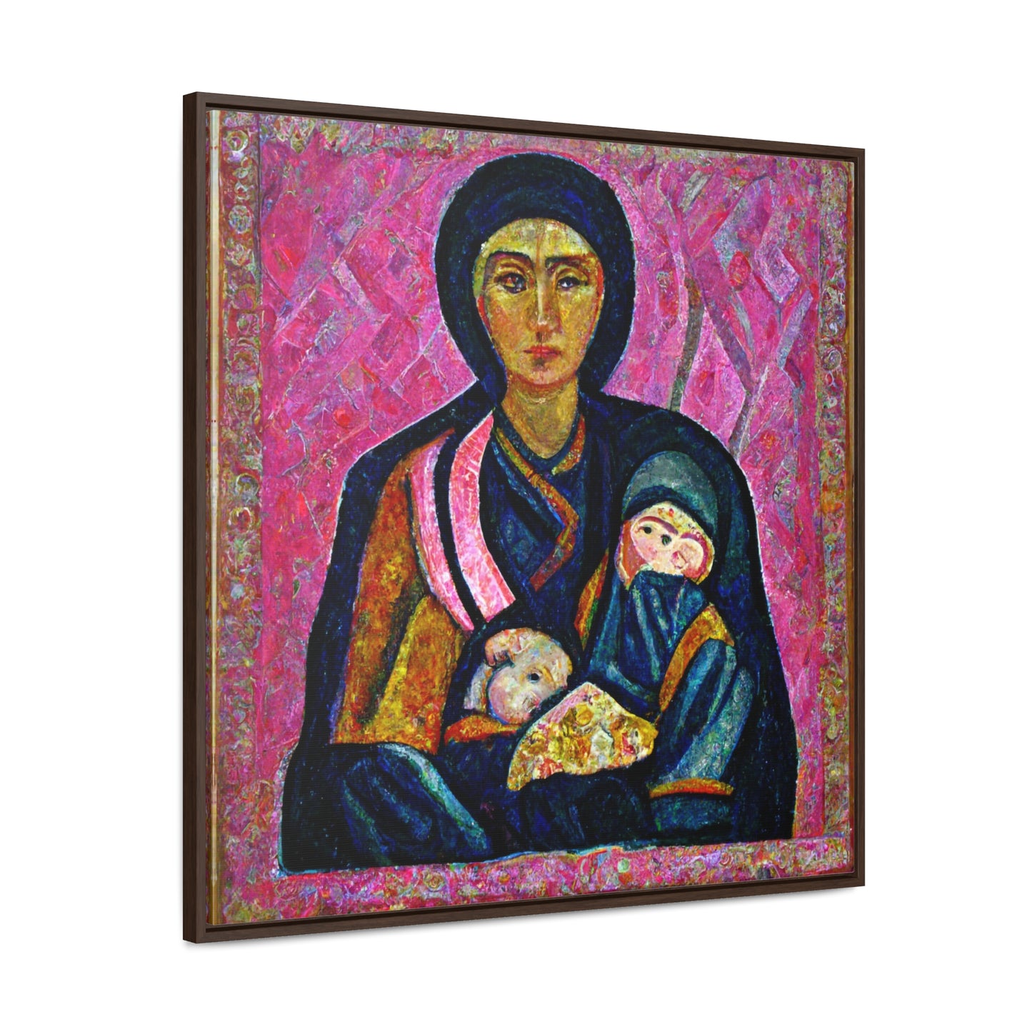 Mary and the Child 17, Valentinii, Gallery Canvas Wraps, Square Frame