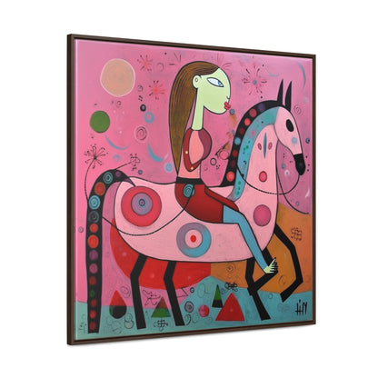 The Dreams of the Child 56, Gallery Canvas Wraps, Square Frame