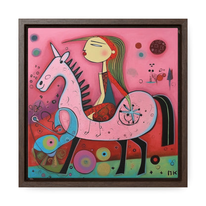 The Dreams of the Child 61, Gallery Canvas Wraps, Square Frame