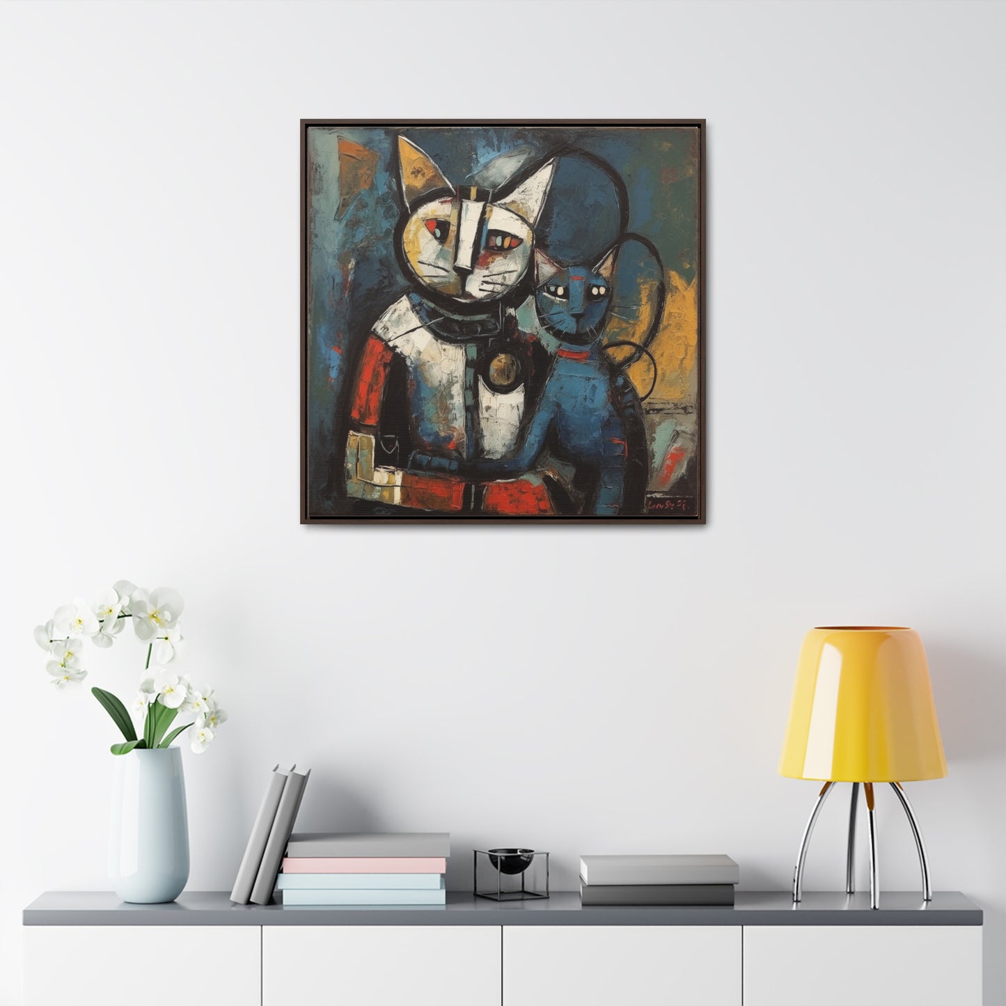 Cat 82, Gallery Canvas Wraps, Square Frame