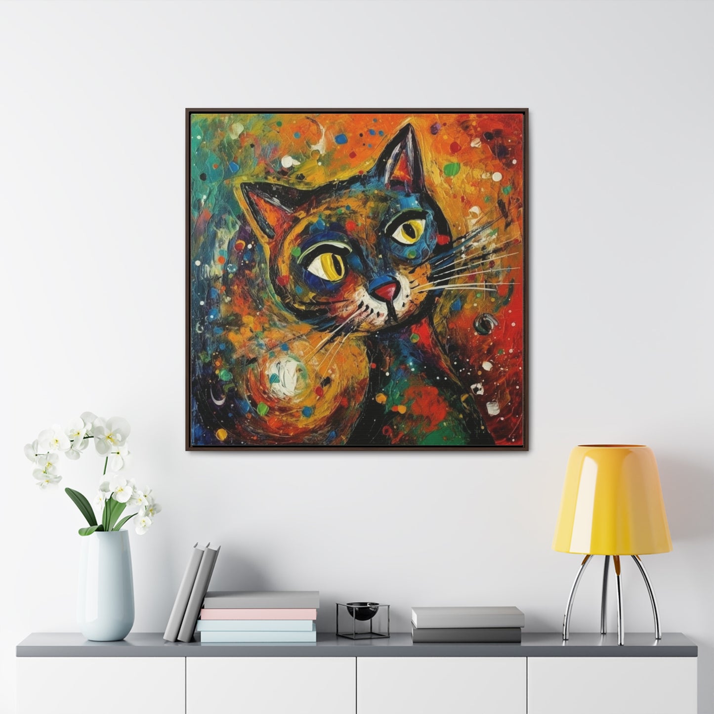 Cat 131, Gallery Canvas Wraps, Square Frame