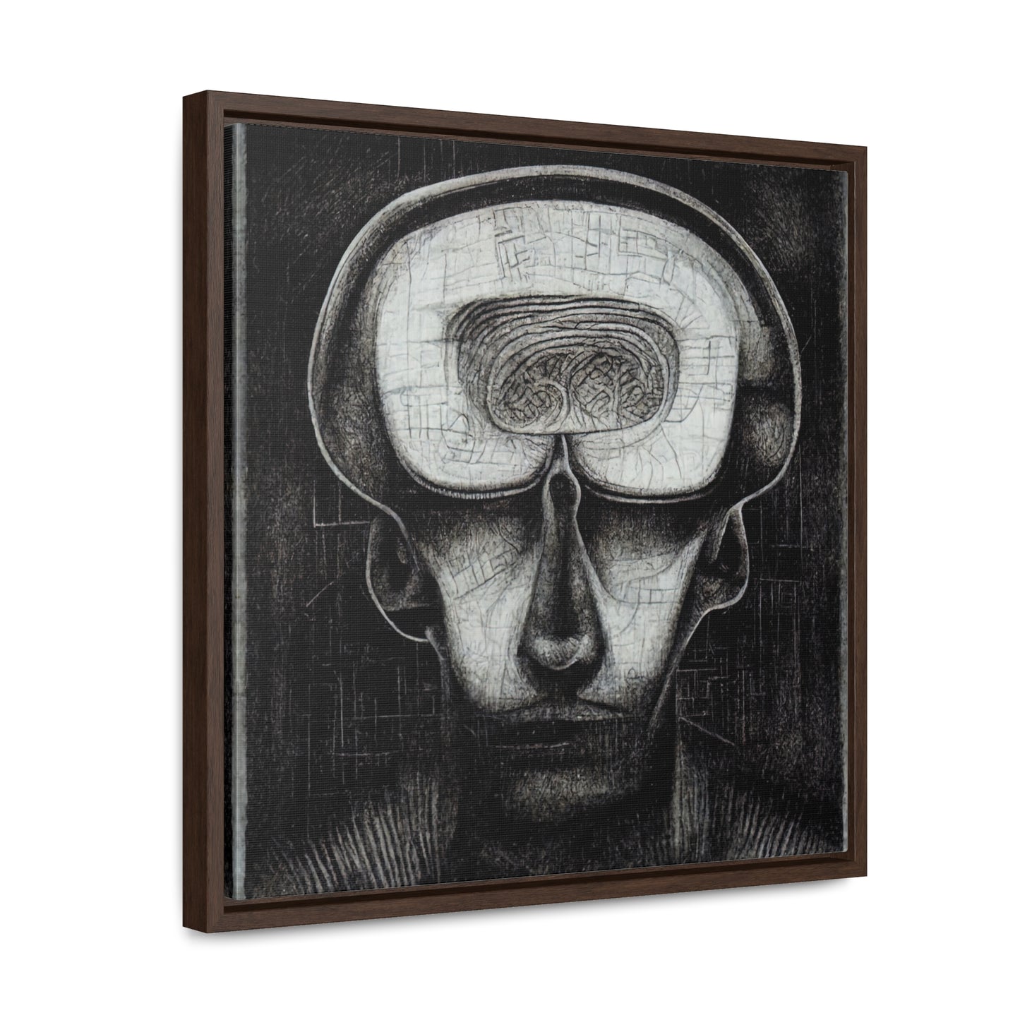 Brain 59, Valentinii, Gallery Canvas Wraps, Square Frame