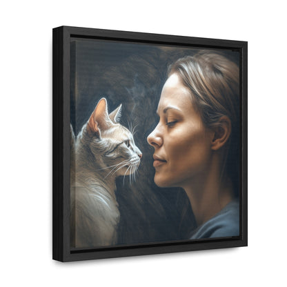 Cat Woman 32, Gallery Canvas Wraps, Square Frame