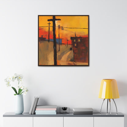 Land of the Sun 70, Valentinii, Gallery Canvas Wraps, Square Frame