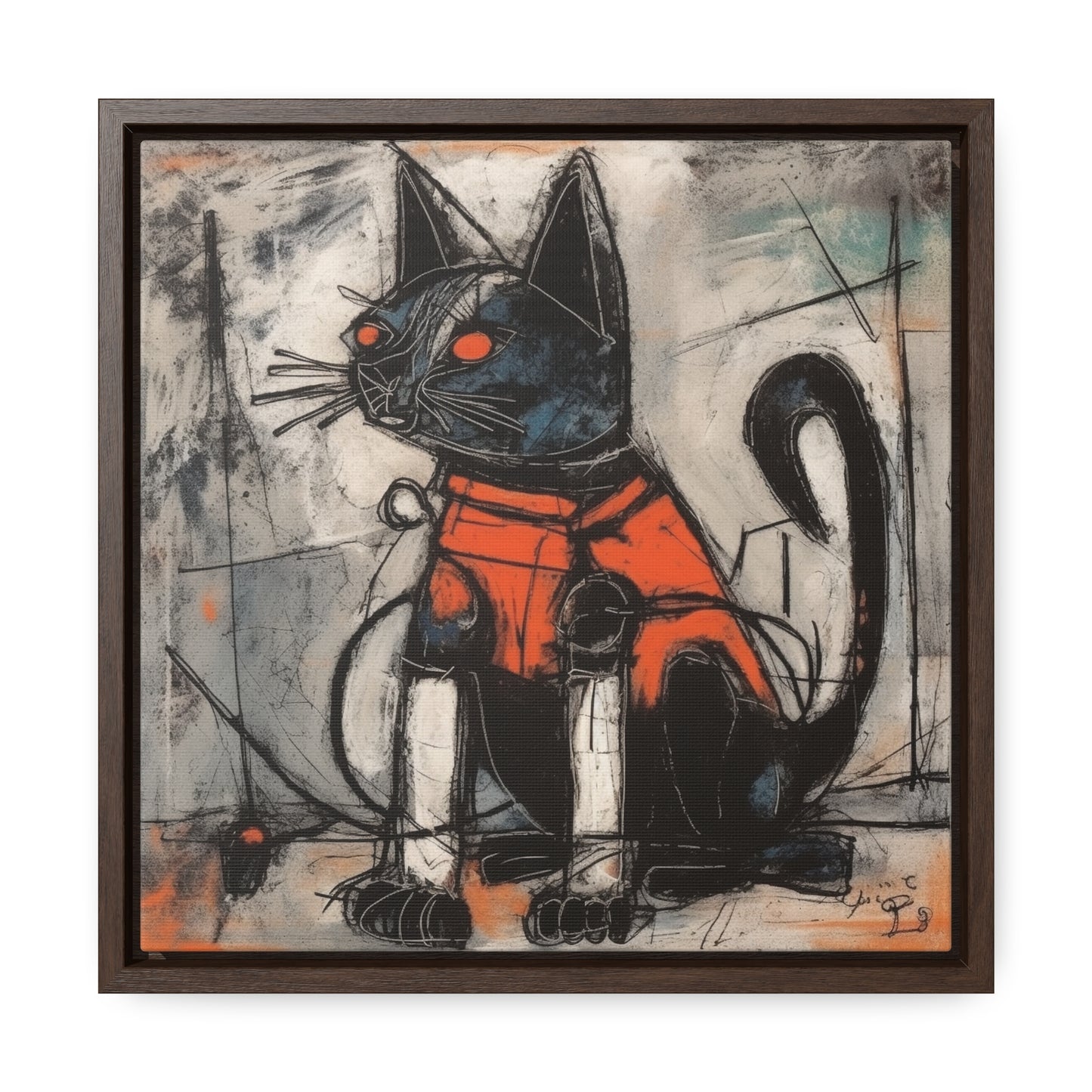 Cat 86, Gallery Canvas Wraps, Square Frame