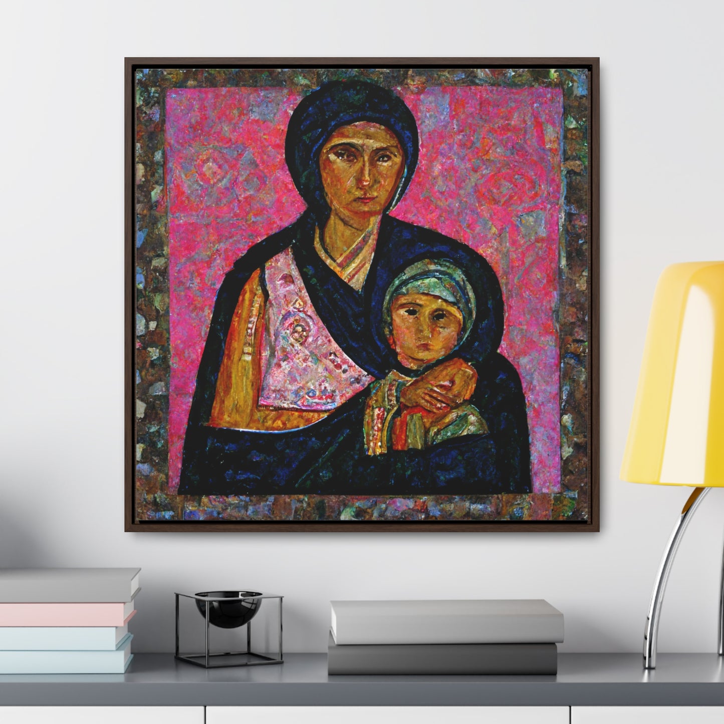 Mary and the Child 20, Valentinii, Gallery Canvas Wraps, Square Frame