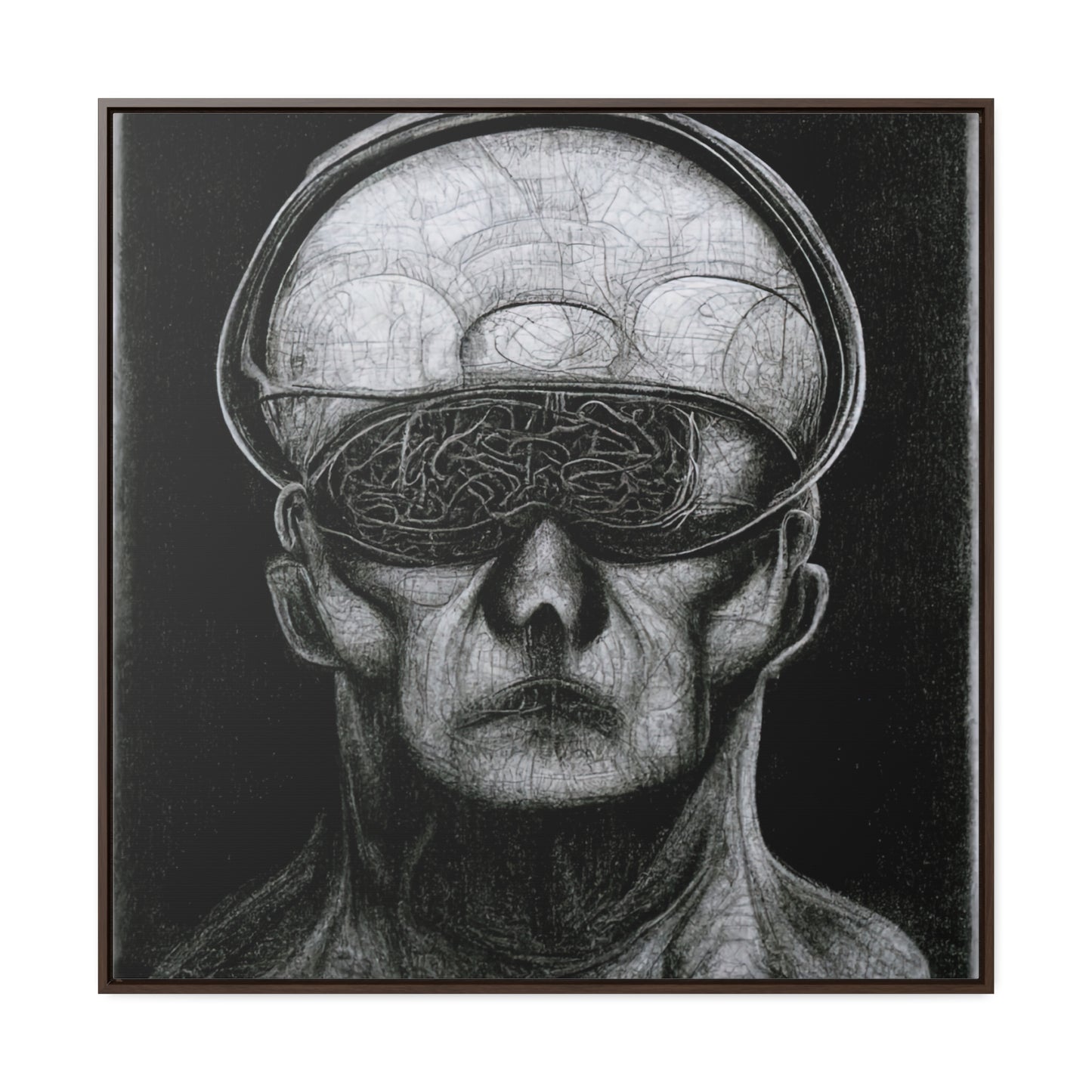 Brain 30, Valentinii, Gallery Canvas Wraps, Square Frame