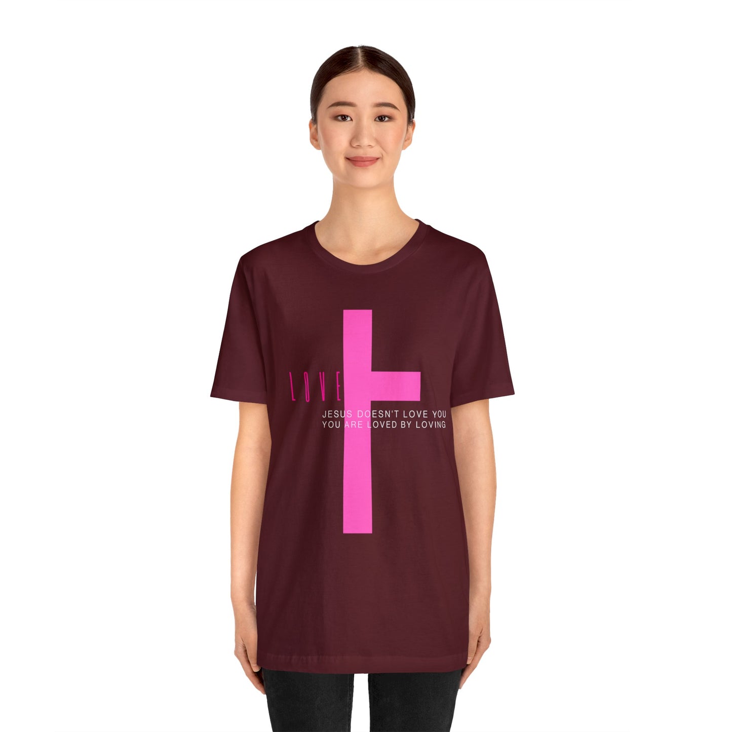 Plus Love , Unisex Jersey Short Sleeve Tee