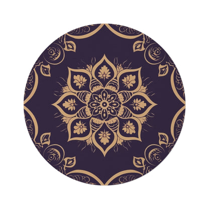 V Fractal 6,  Round Rug