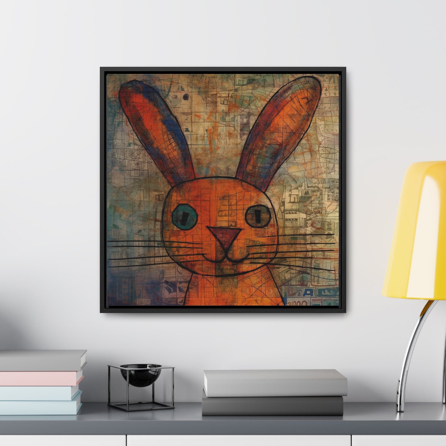 Rabbit 10, Gallery Canvas Wraps, Square Frame