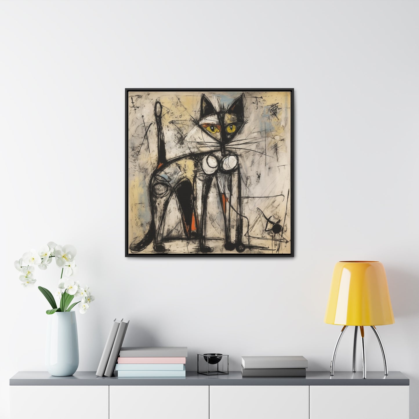 Cat 84, Gallery Canvas Wraps, Square Frame