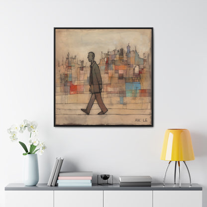 Sad Man 20, Valentinii, Gallery Canvas Wraps, Square Frame